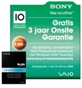 Sony VAIO + GRATIS 3 jaar onsite garantie